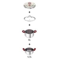 Clipso+ Precision Düdüklü Tencere Seti - 4.5 L ve 6 L TEFAL 