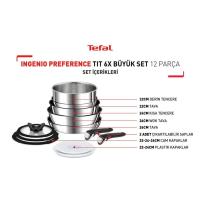 Ingenio Preference Titanyum 6X Büyük Set 12 Parça TEFAL