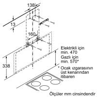 Siemens Davlumbaz LC95KA270T Beyaz