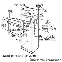 Siemens Fırın HB214FBW0T 66 Lt