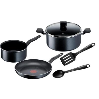 Titanyum 1X Starter İndüksiyon Tabanlı 6 Parça Tencere ve Tava Seti TEFAL